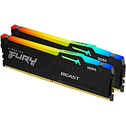 Оперативная память 64 Gb 5600 MHz Kingston FURY Beast RGB EXPO Black (KF556C36BBEAK2-64)
